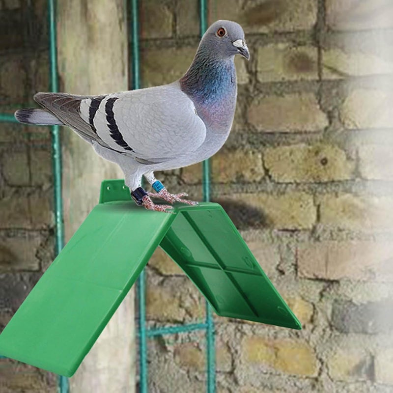 plplaaoo 10PCS Plastic Dove Rest Stand – Anti Skid & Heat Resistant Pigeon Perch for Racing Birds – Green Roost Holder for Bird Cages, Doves, and Parrots - Image 5